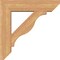 Ekena Millwork Funston Slat Smooth Bracket w/ Offset Brace, Western Red Cedar, 7 1/2"W x 30"D x 30"H BKT0806X30X30FST06SWR - alternate 3